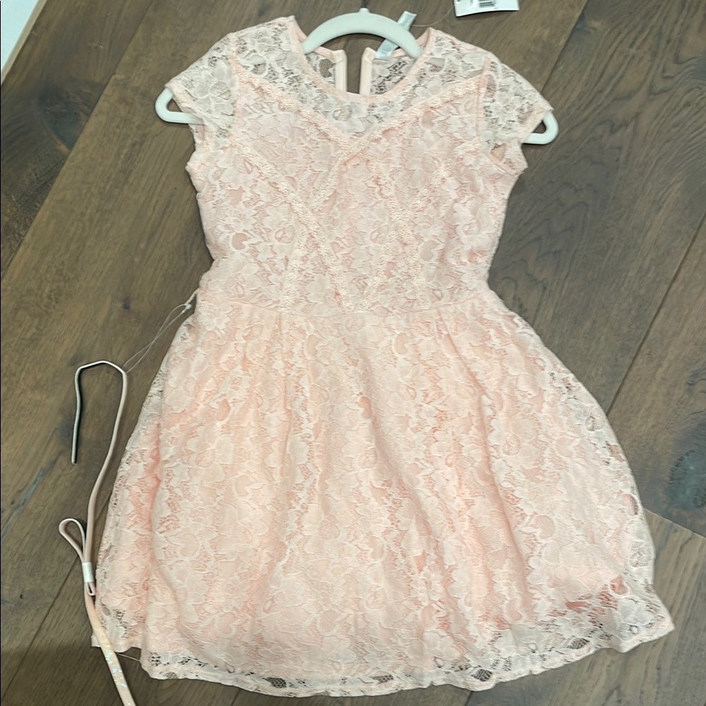 NWT Elegant Pink Lace Kids Dress